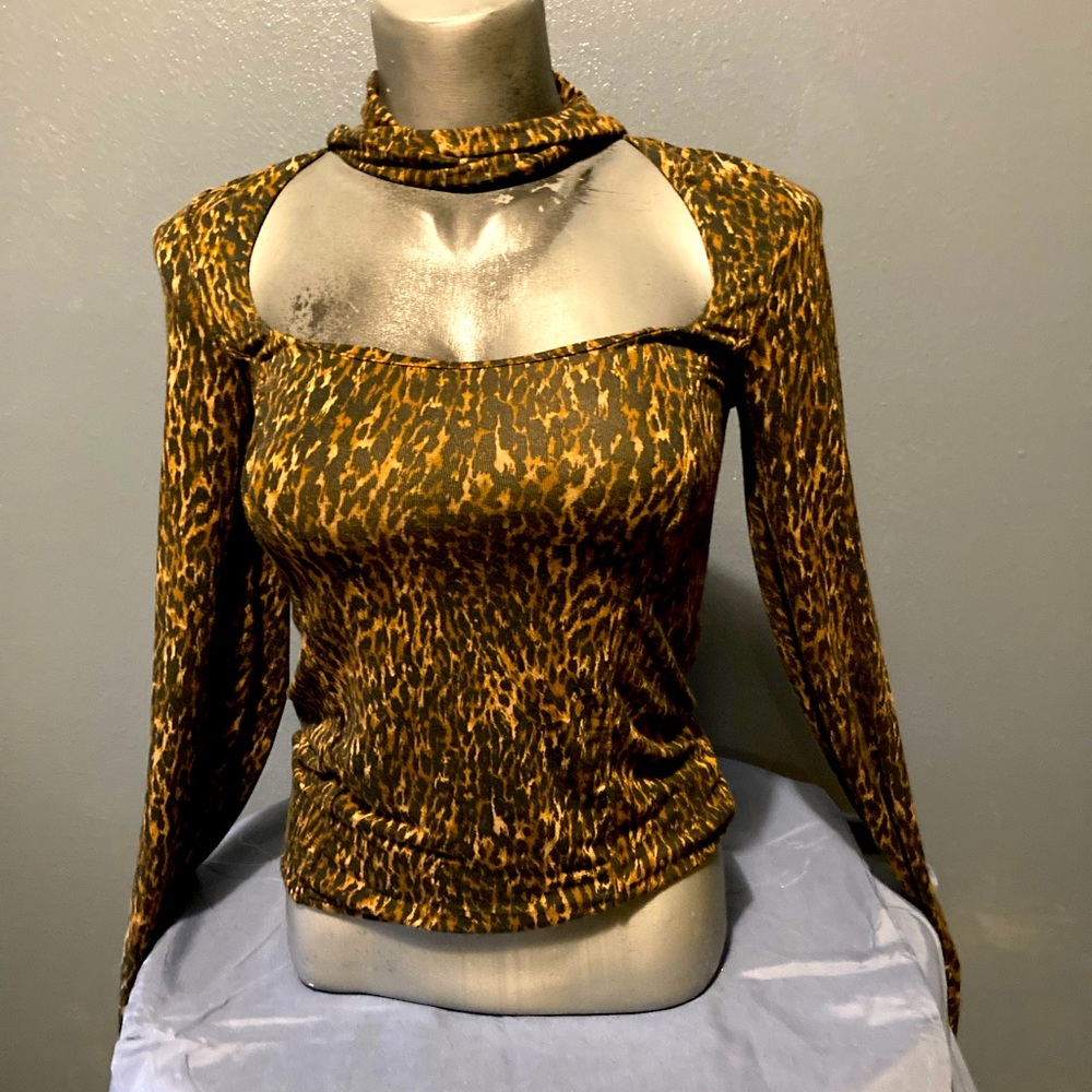 Free People Cheetah Print Top